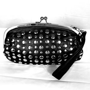Black Studded Clutch